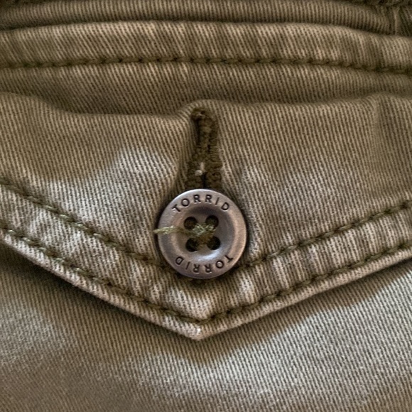 Army Green Torrid Shorts - Picture 4 of 11
